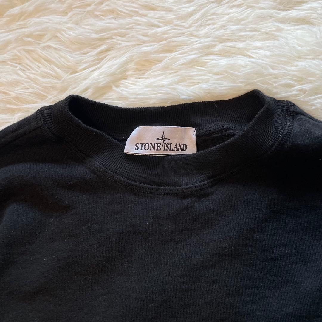 ストーンアイランド stone  スウェット ワッペン M ブラック