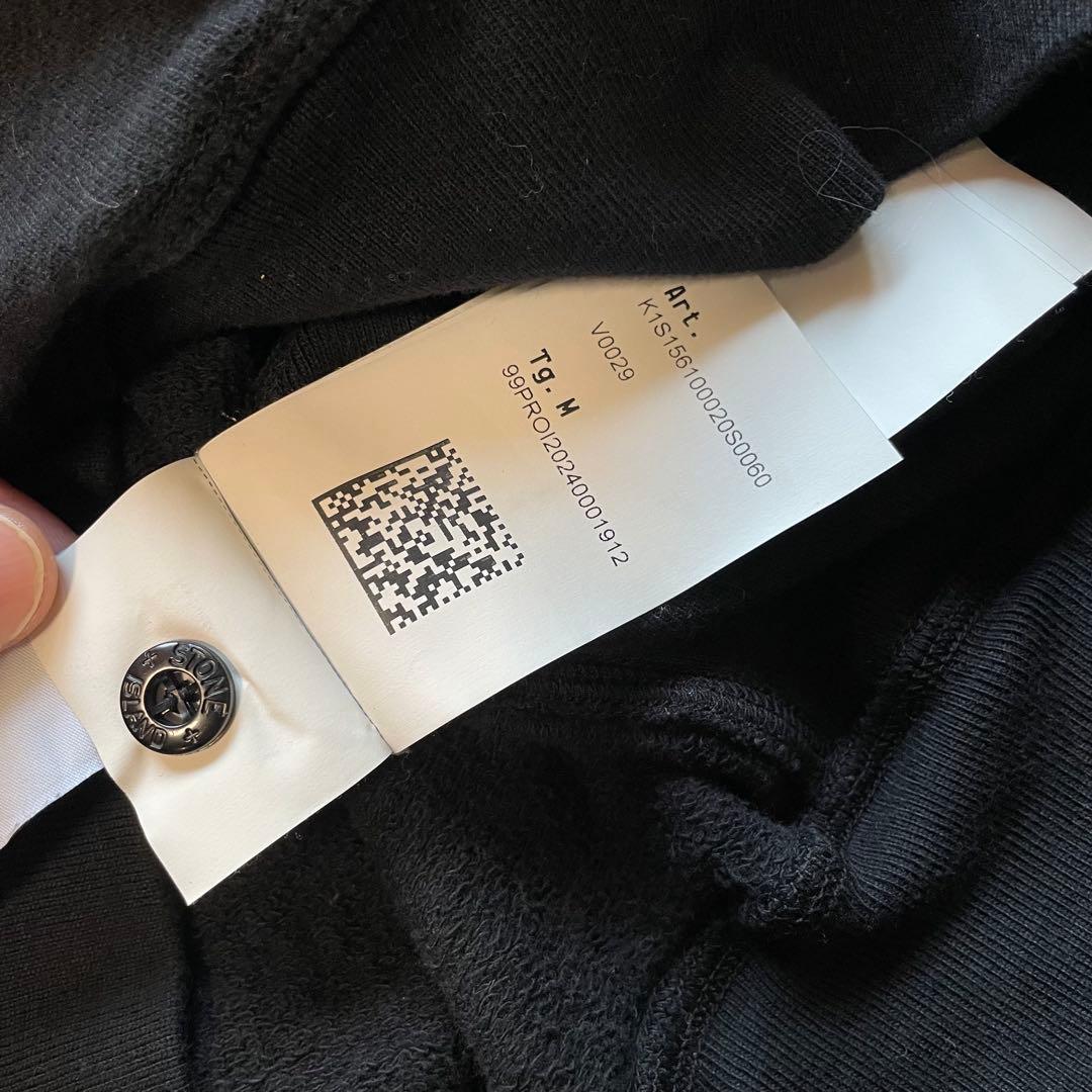 ストーンアイランド stone  スウェット ワッペン M ブラック