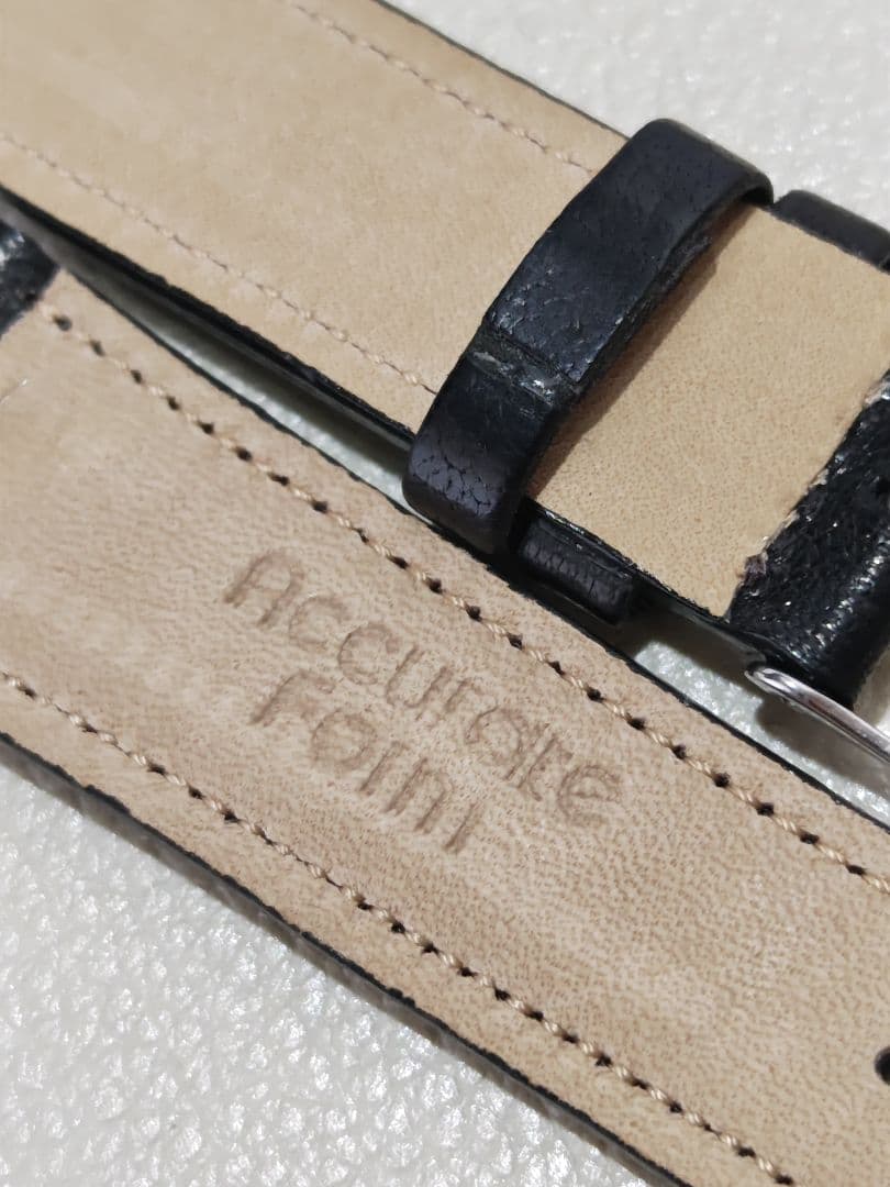 アキュレイトフォルム 黒色茶色2本レザーベルトセット　キュリオスキュリオ製