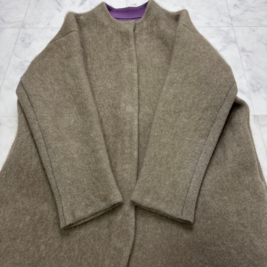 【極美品】 エレンディーク CNラクーンミックス Wカーディガン