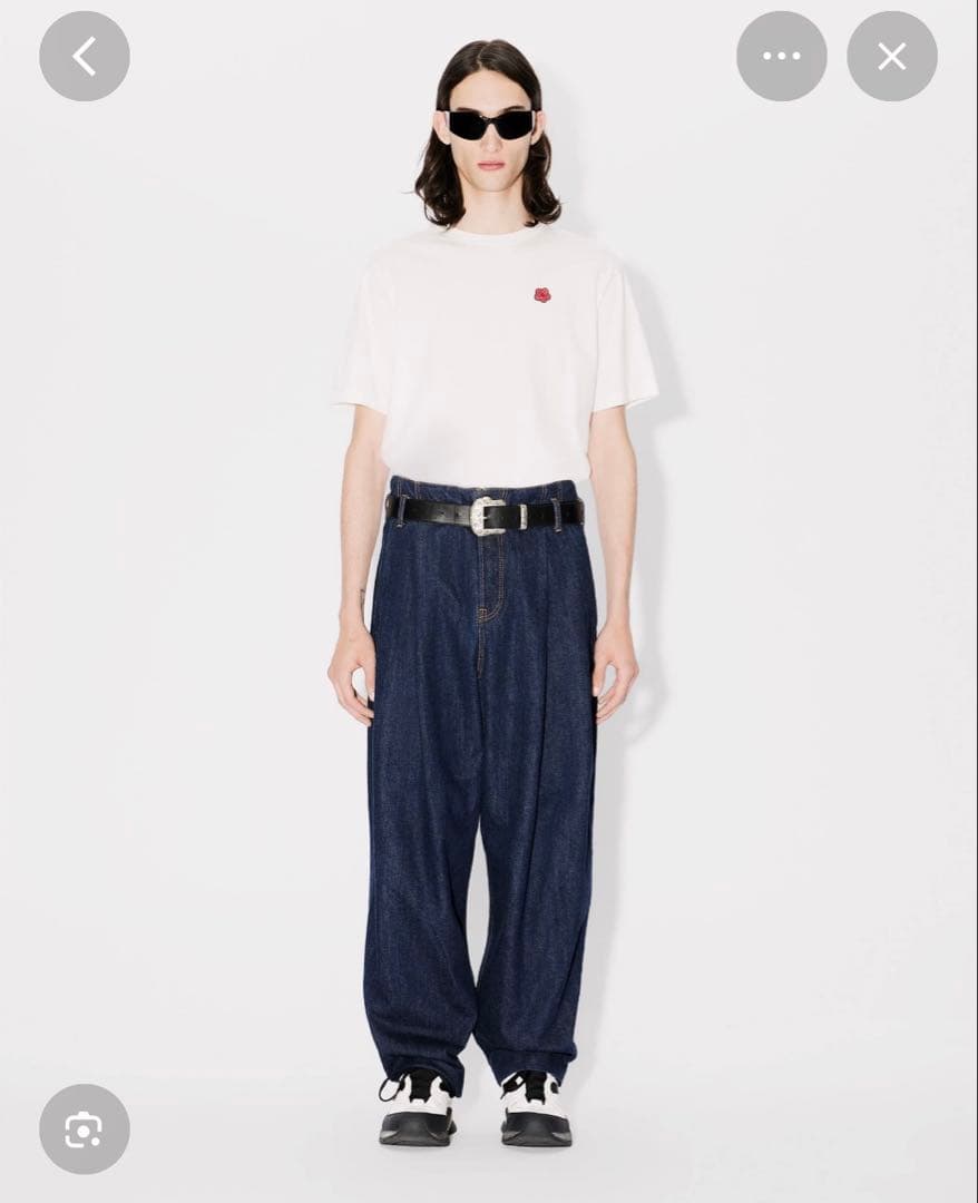 KENZO SCHOOLBOY FIT JEANS タックワイドデニム