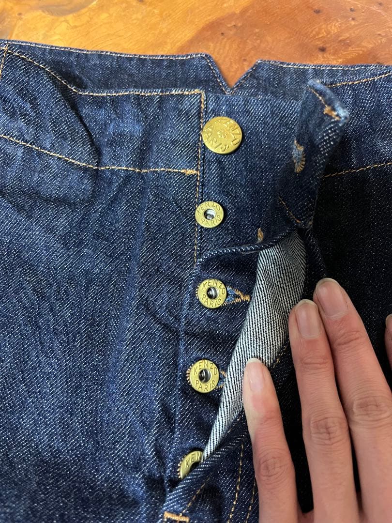 KENZO SCHOOLBOY FIT JEANS タックワイドデニム