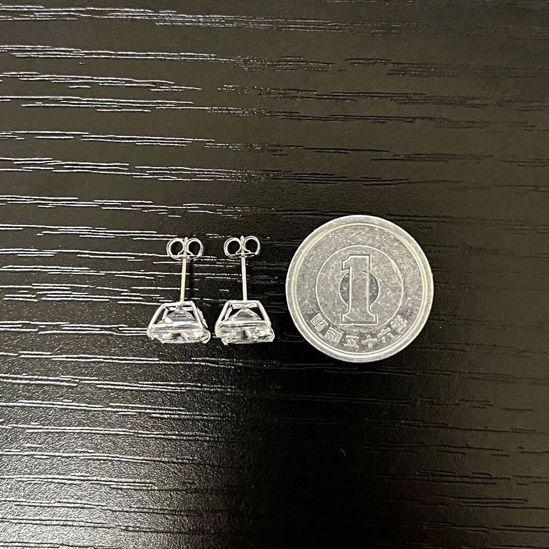 AVALANCHE(アバランチ) 14Kホワイトゴールド ピアス 四角 7mm