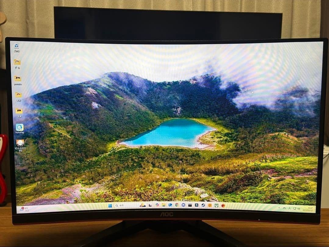 美品 AOC C24G1 23.6インチ 144Hzモニター DPケーブル付き