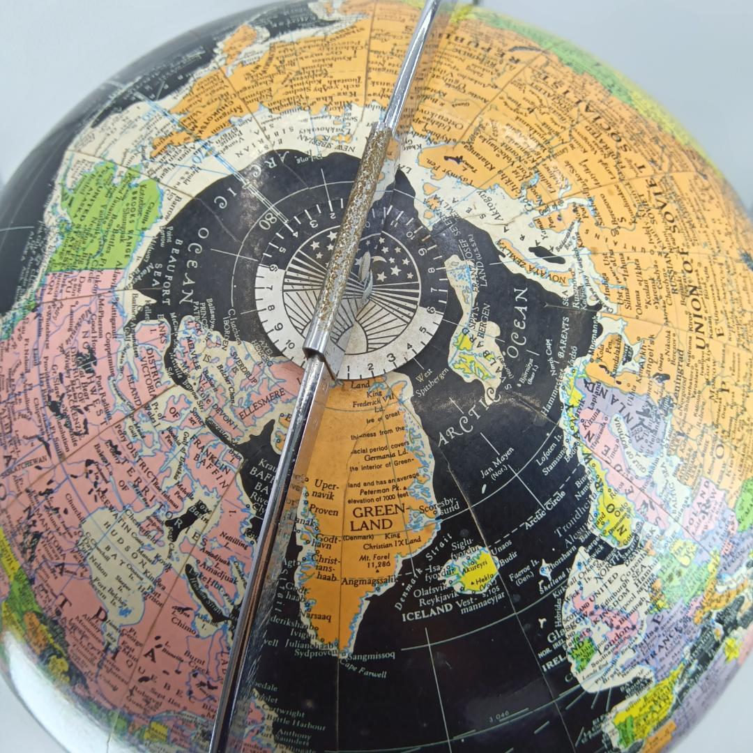 60〜70年代 ブラックオーシャングローブ 地球儀 黒い海