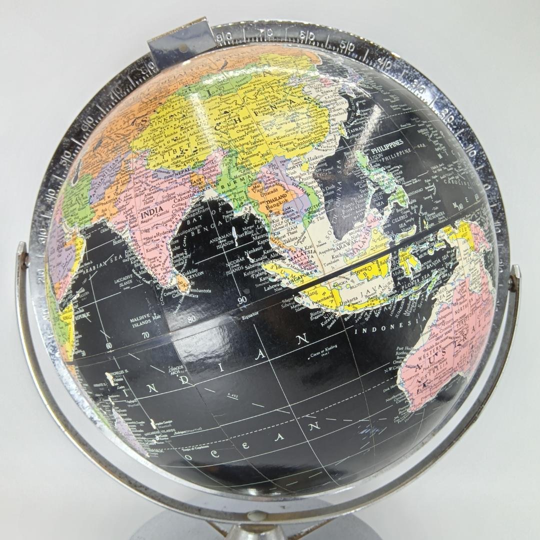 60〜70年代 ブラックオーシャングローブ 地球儀 黒い海