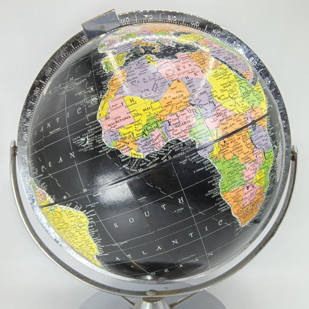 60〜70年代 ブラックオーシャングローブ 地球儀 黒い海