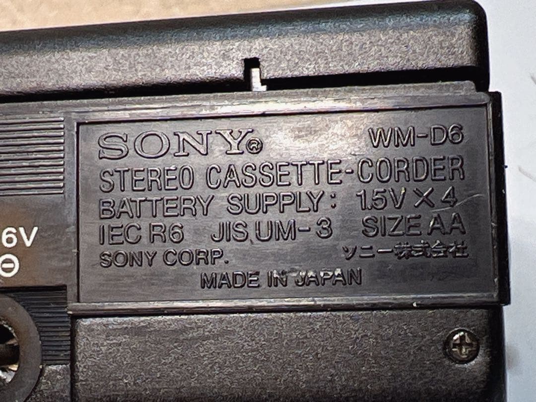 SONY WM-D6 カセットウォークマン プロフェッショナル ジャンク