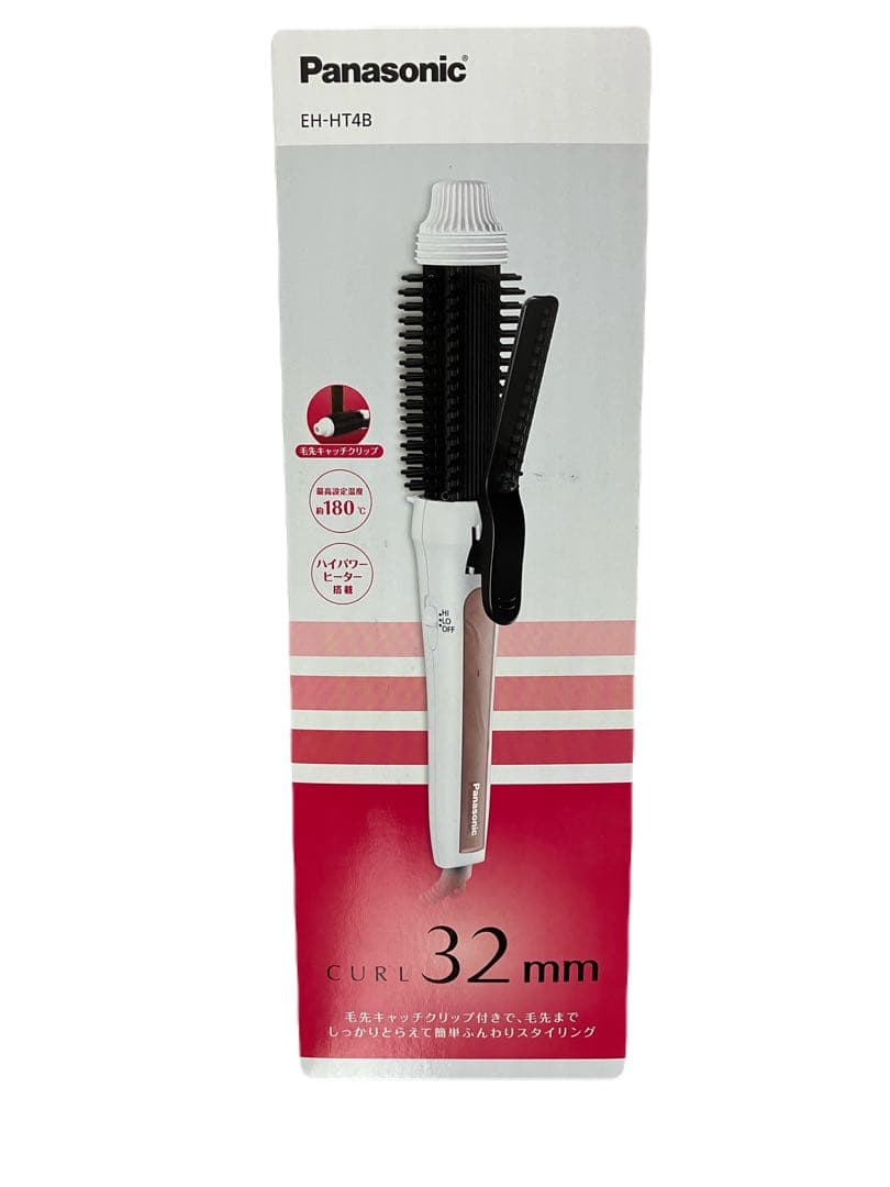【新品】Panasonic ブラシカールアイロン EH-HT4B-W 32mm
