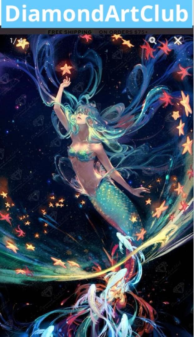 ダイヤモンドアートクラブ　Sea Star Mermaid 　DACキット