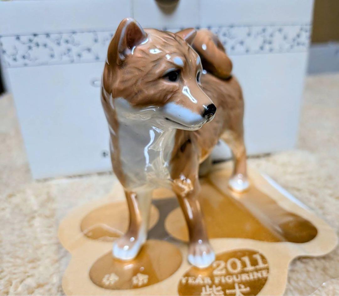 ロイヤルコペーハーゲン柴犬 2011年 干支フィギュリン 陶器