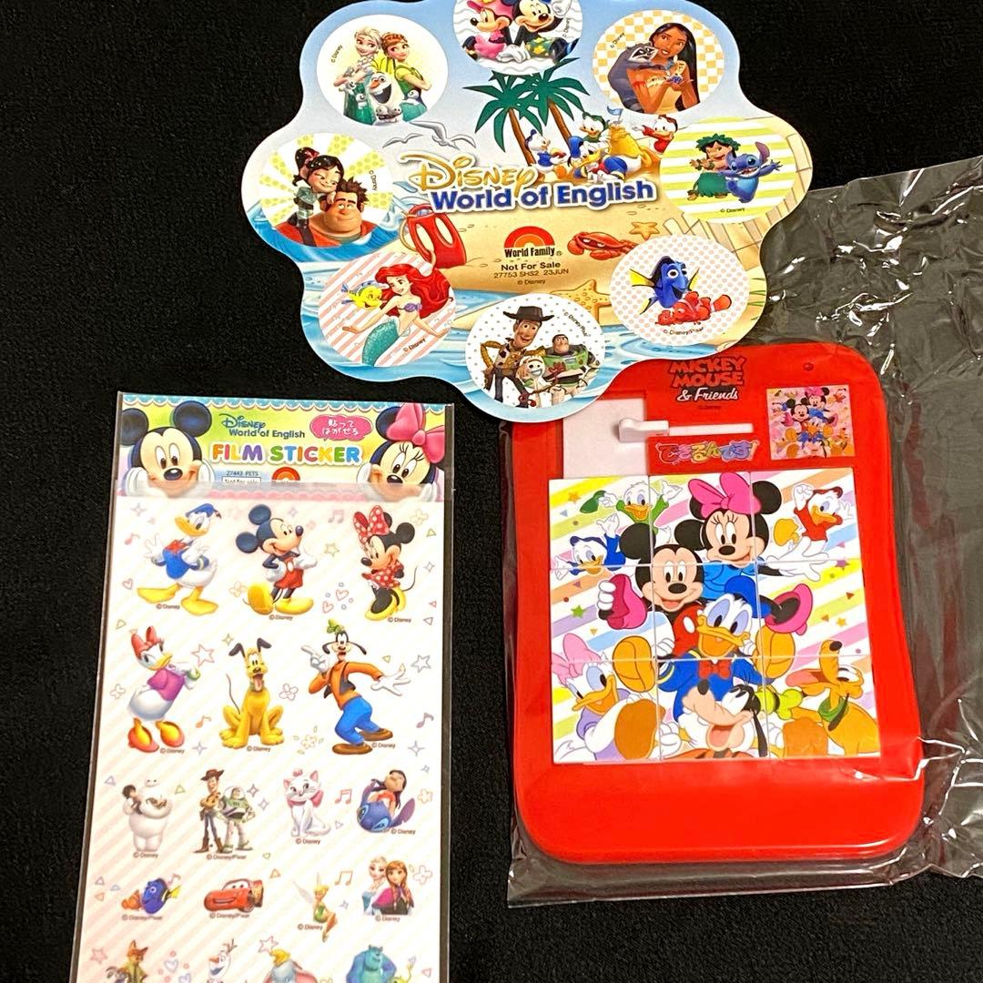 【新品】DWE ミッキー プロジェクター プレイアロング絵本　シール　パズル