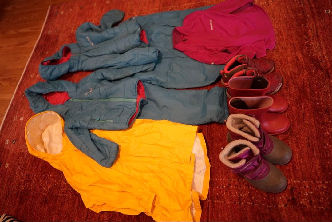 モンベル mont-bell 子供用ジャケットとブーツ9点セット