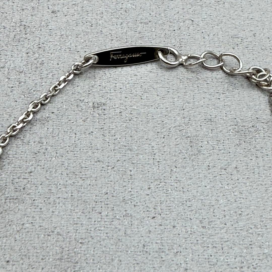 Ferragamo ガンチーニ ネックレス シルバー 箱付 正規品
