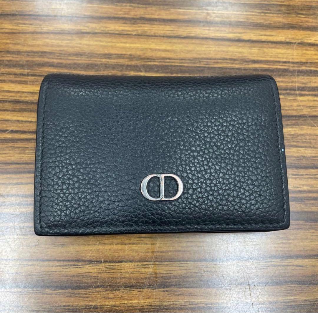Dior ディオール ブラック 黒 レザー カードケース 名刺入れ