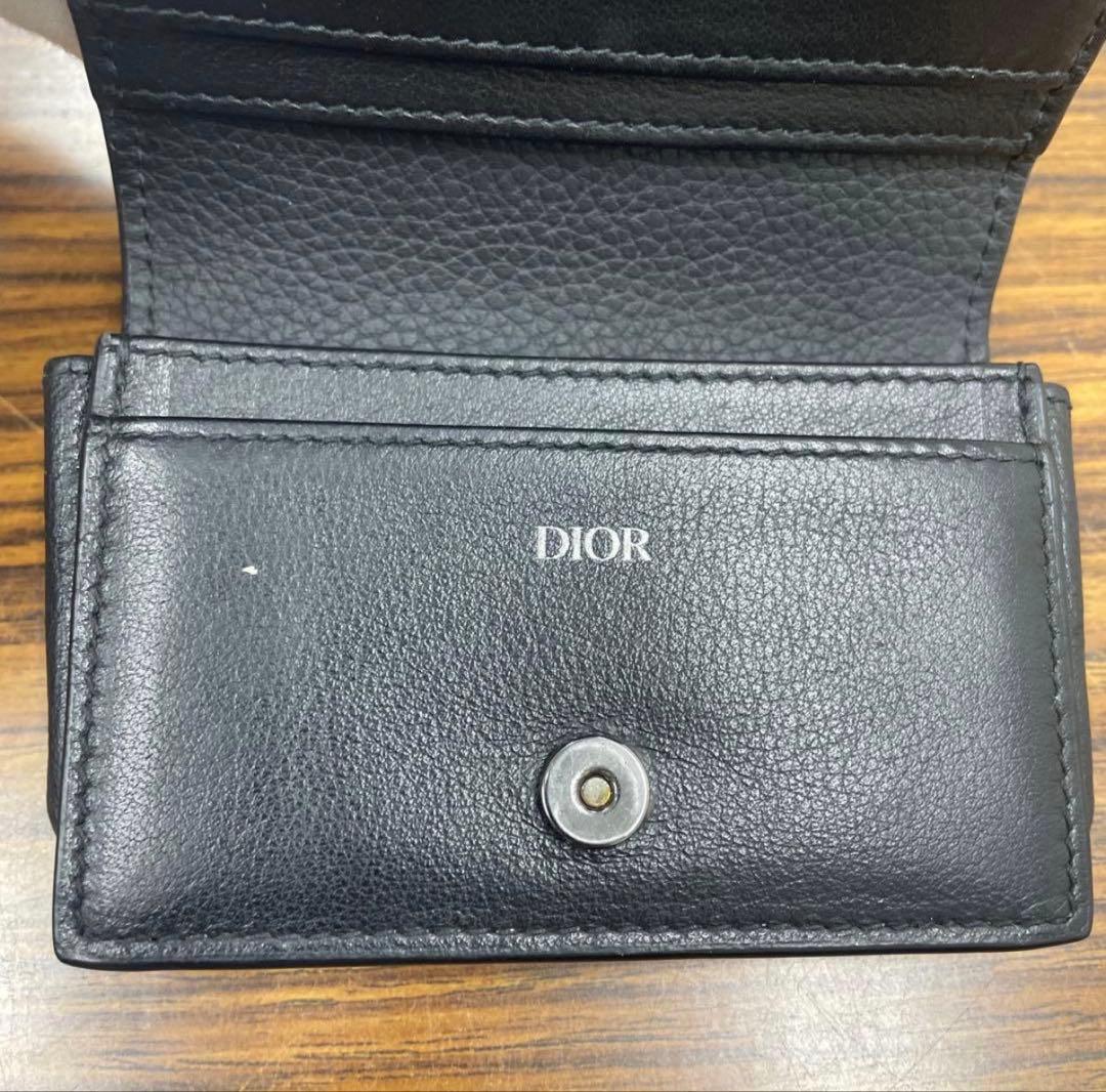 Dior ディオール ブラック 黒 レザー カードケース 名刺入れ