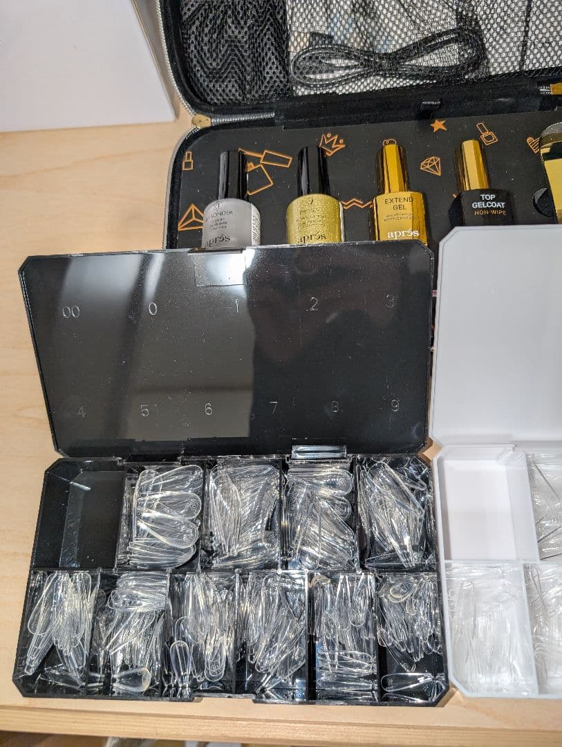 アプレ　ネイルチップ　ジェルネイル　長出し　セット　ネイルエクステンションキット