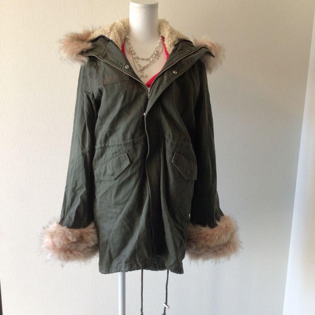 y2k エコファー　グランジフェアリーモッズコート 平成archive 森ガール