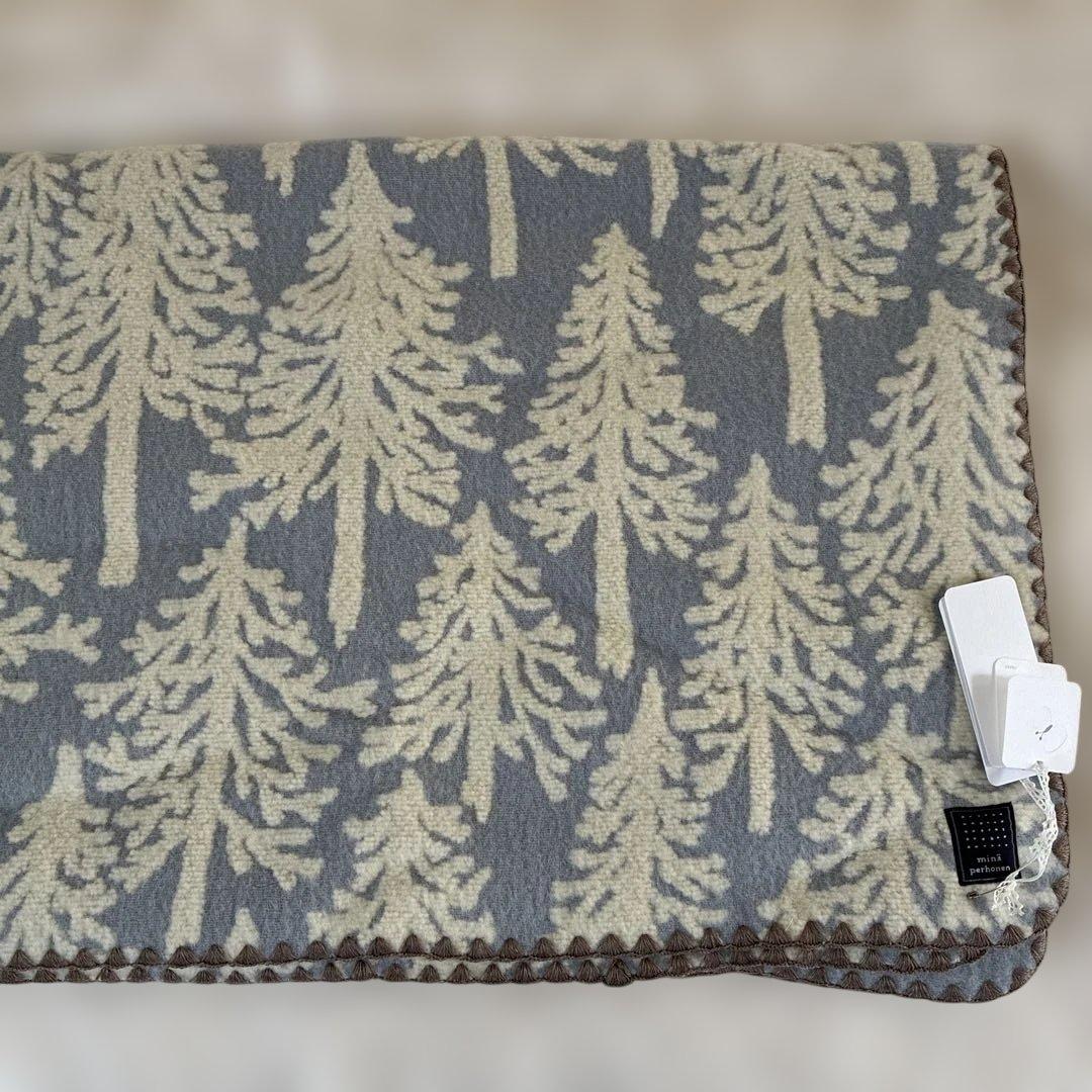ミナペルホネン ウールブランケット　metsä グレー