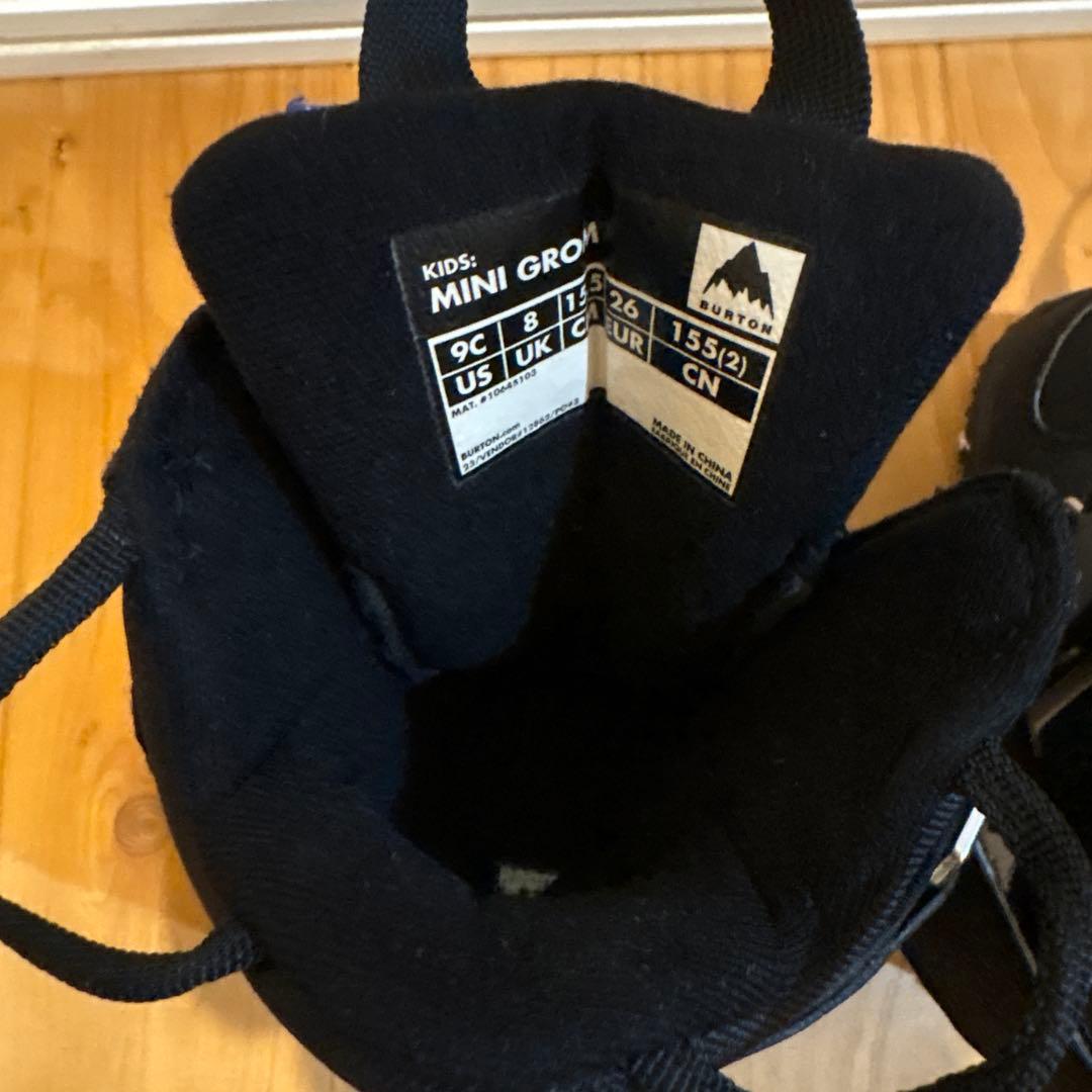 バートンキッズスノーボードブーツminigrom9C15.5cmブラック