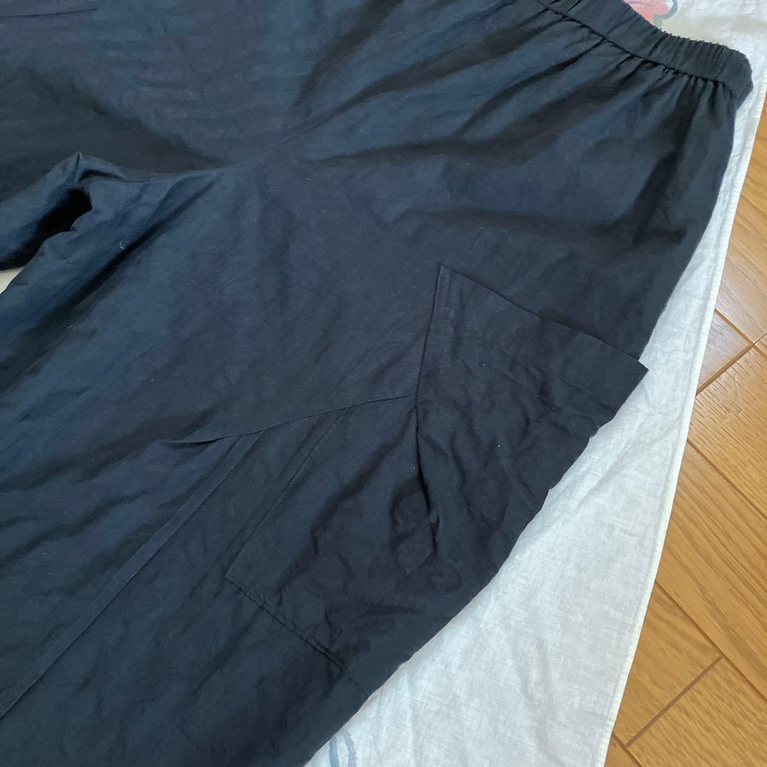 kazuringo様！ 慈雨　ポケットアクセント　　　凸凹生地のコクーンパンツ