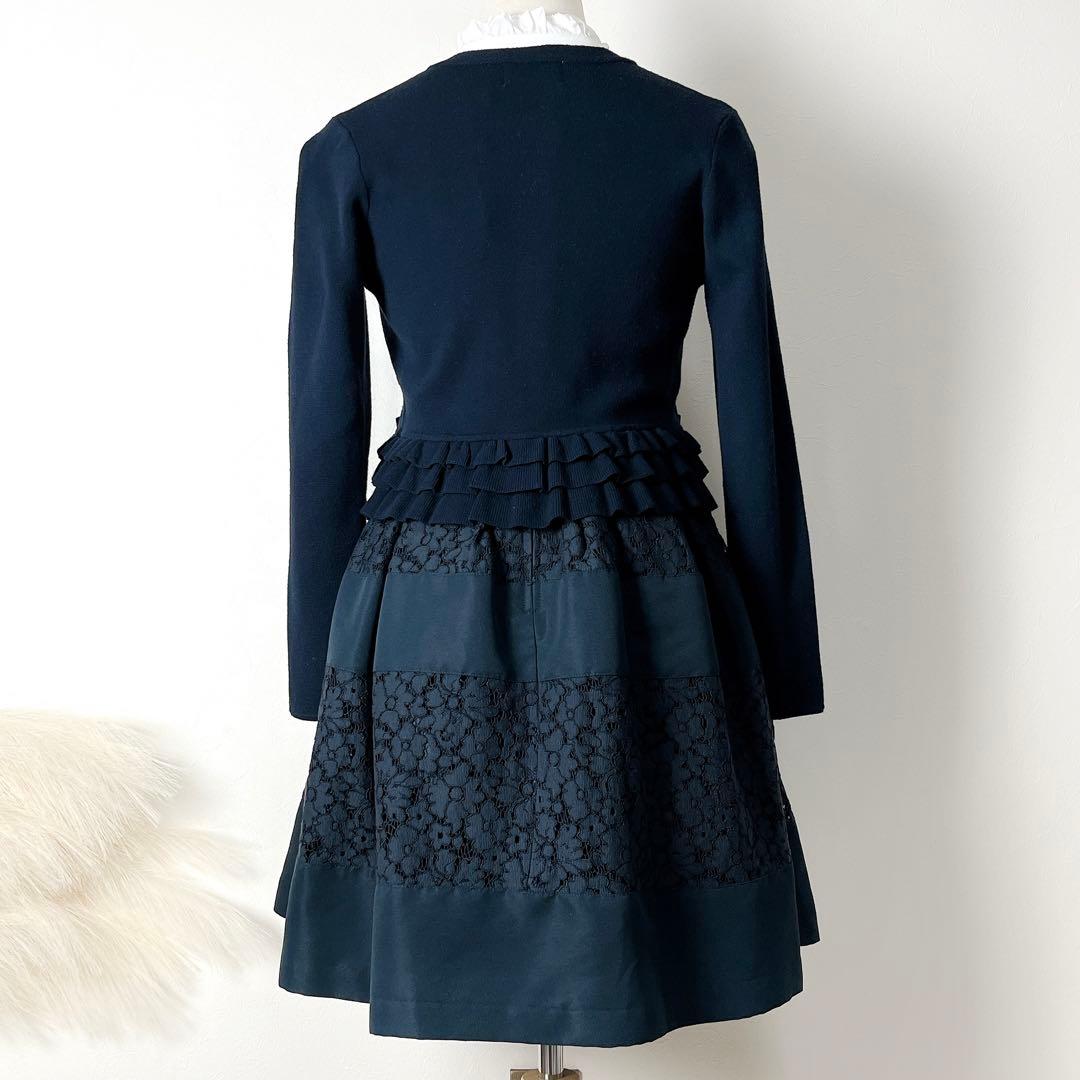 美品☆組曲 150 ワンピース ニットジャケットカーディガン ブラウス セット