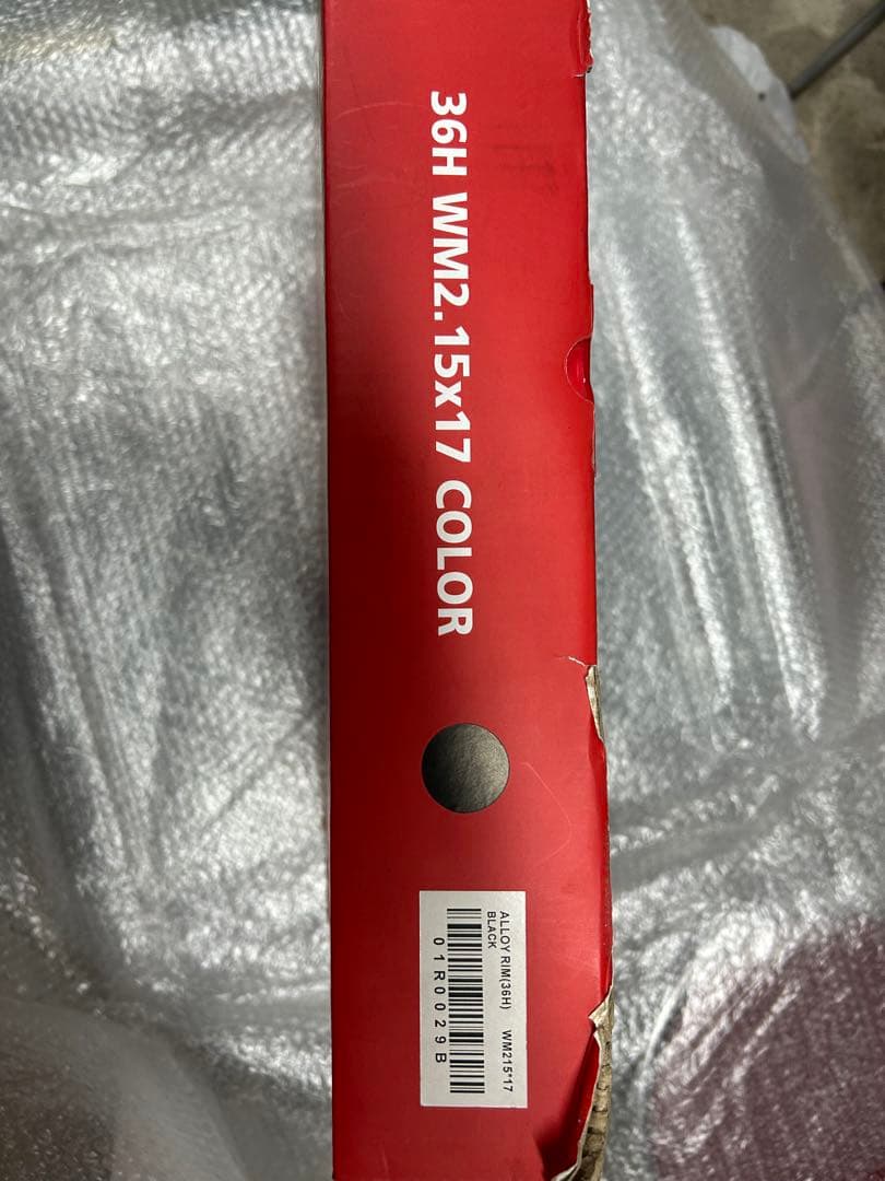 RCB ワイドリム　ブラック　2.15x17 ホイール 36H カブ　太足