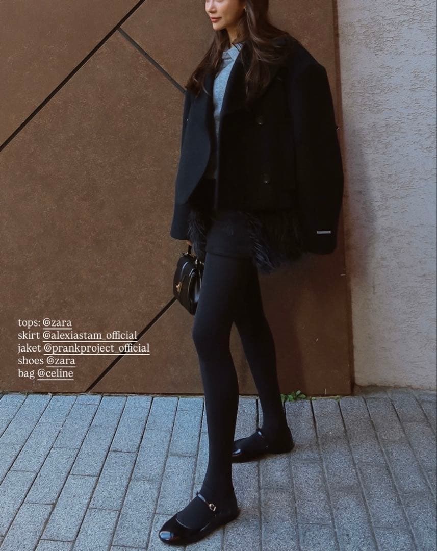 prankproject 新作裾ファーコートfarlayeredpea coat