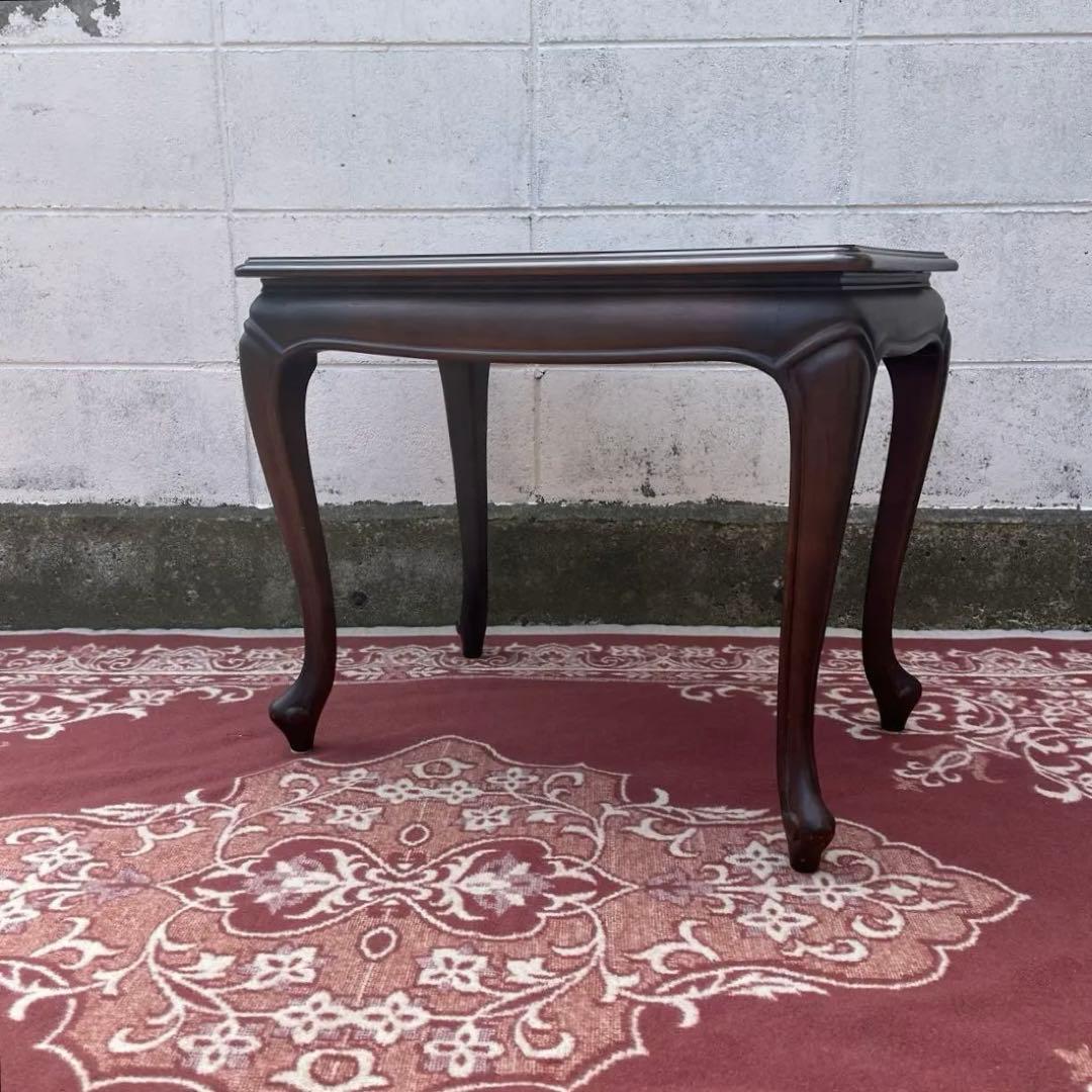 maruni マルニ家具◾️猫脚デザイン 木製サイドテーブル コーヒーテーブル