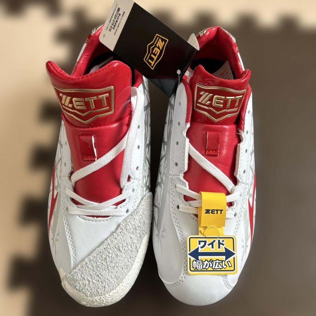 ZETT スパイクシューズ 25.0cm ワイド