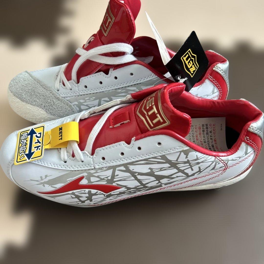 ZETT スパイクシューズ 25.0cm ワイド