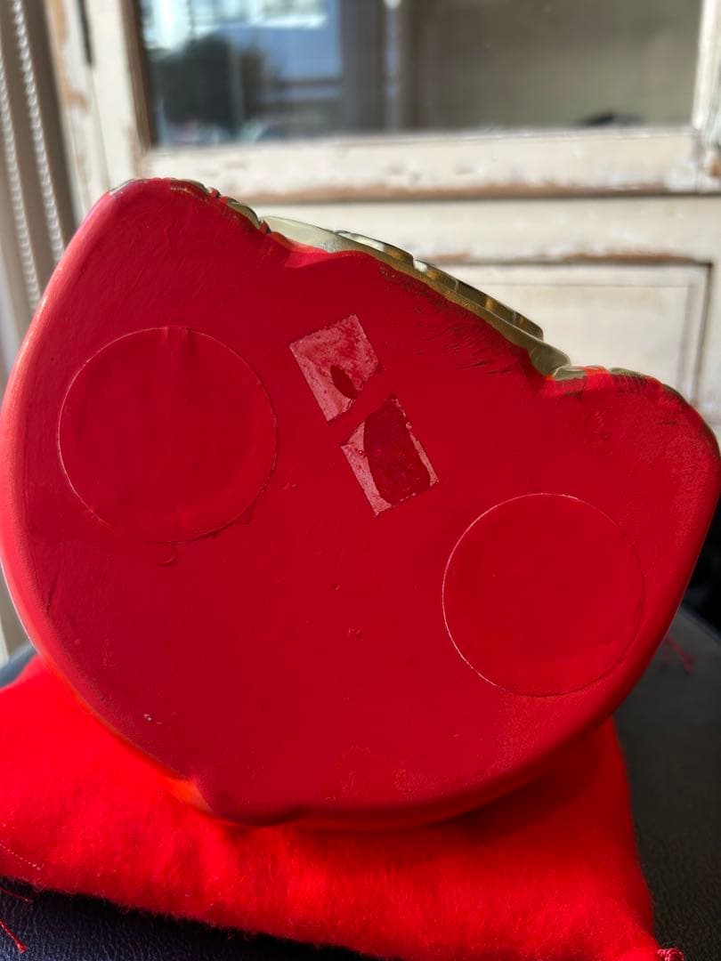 無病息災&良縁を招く⭐︎招き猫⭐︎常滑焼⭐︎赤⭐︎左手あげ⭐︎貯金箱