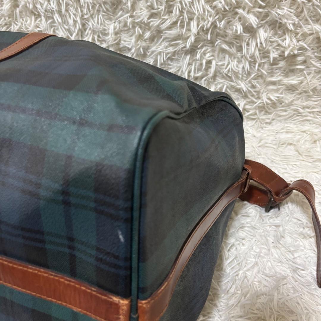 良品✨ポロラルフローレン ボストンバッグ 大容量 ブラックウォッチ チェック