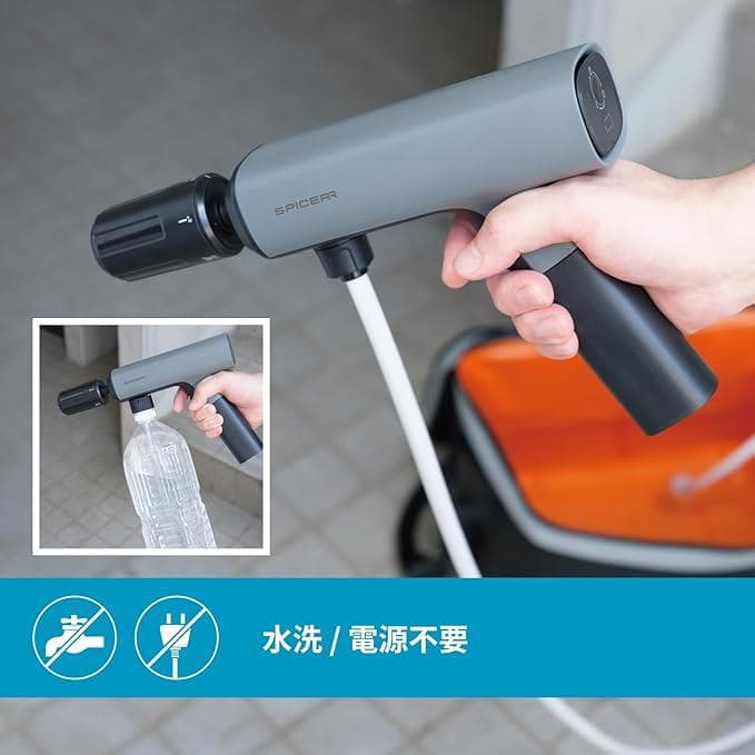 【新品】　バイク泡洗車　ポケットブル高圧洗浄機 SWU-201(BK)