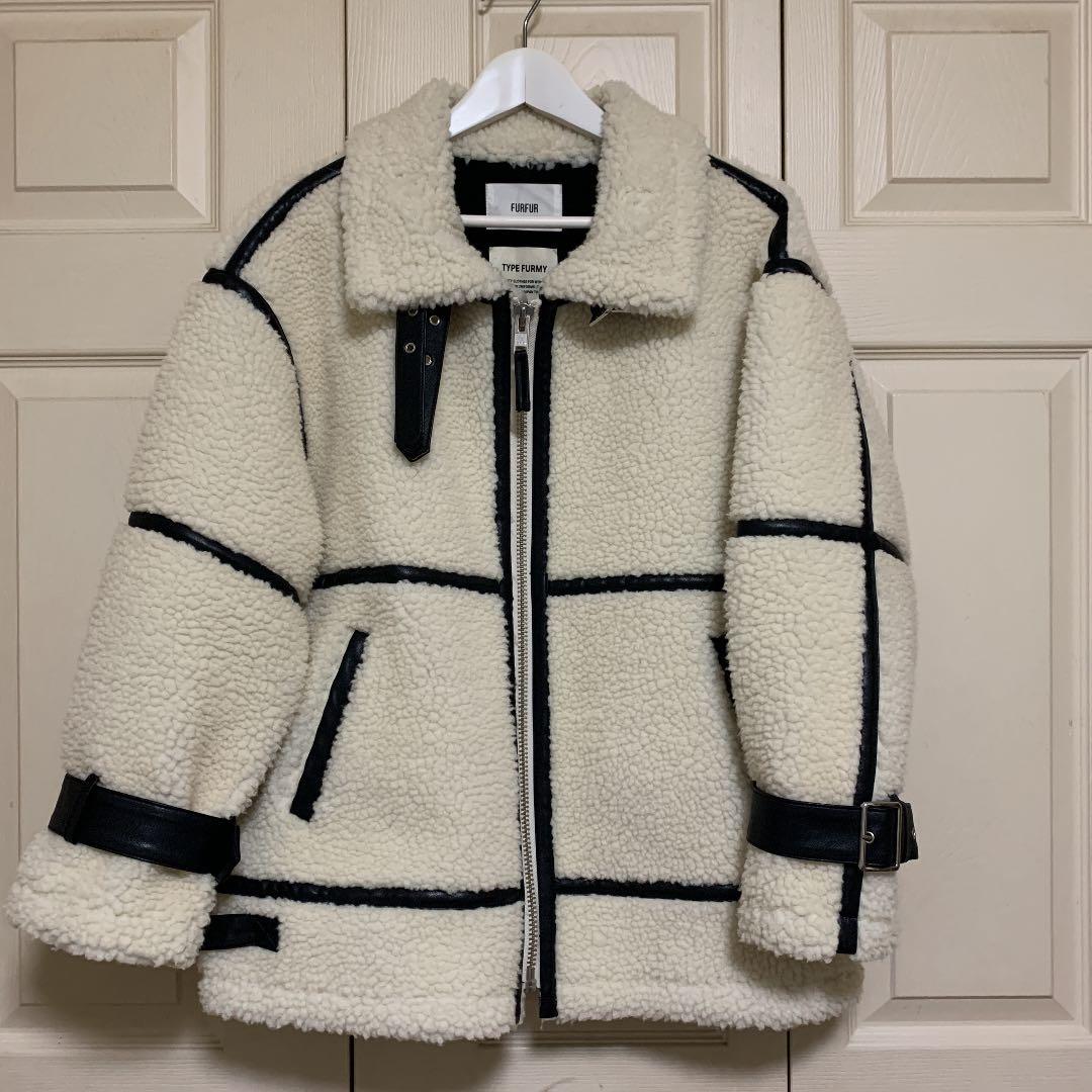 FURFUR レザーライクボンバージャケット
