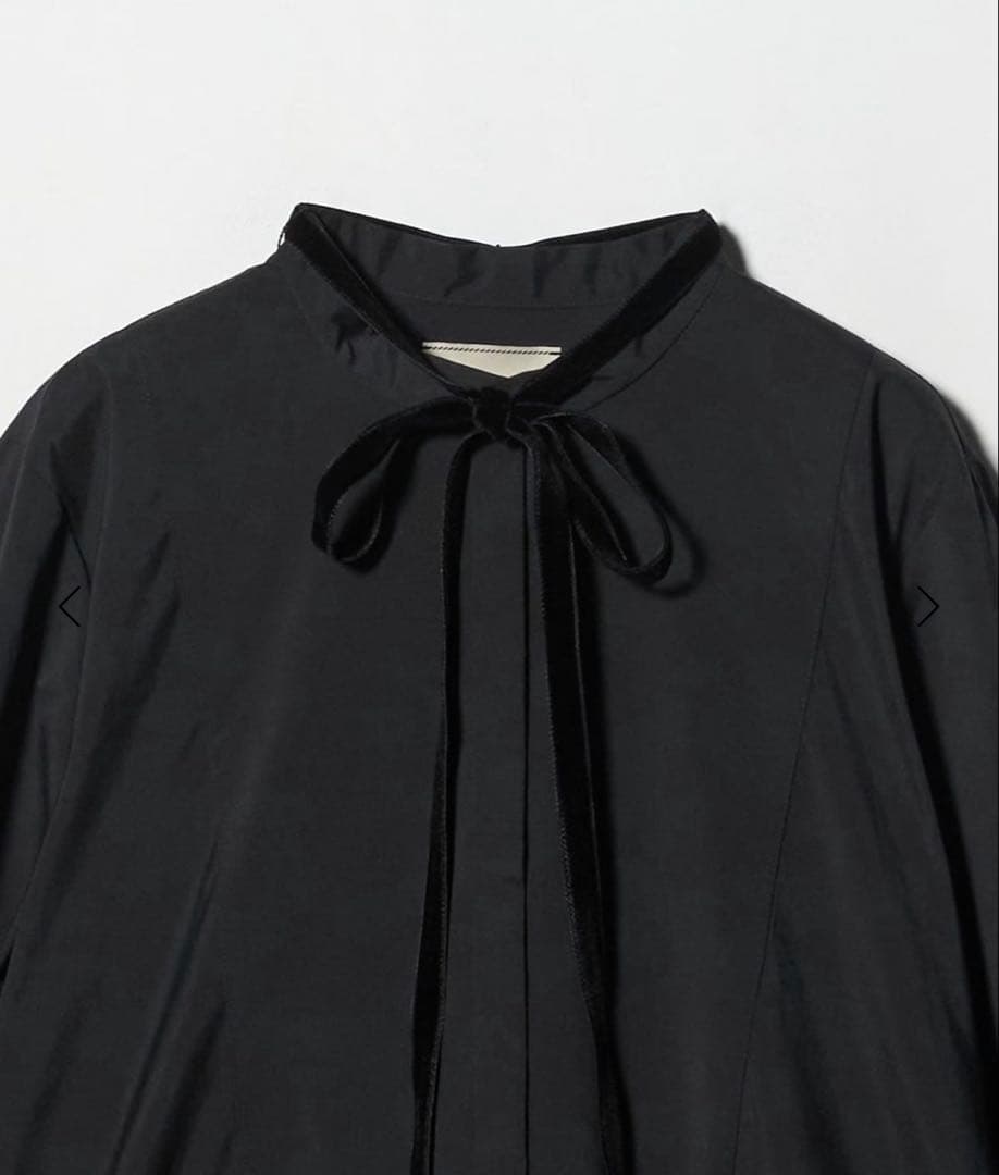 ユナイテッドアローズ タフタ ギャザー ティアードワンピース ウォッシャブル