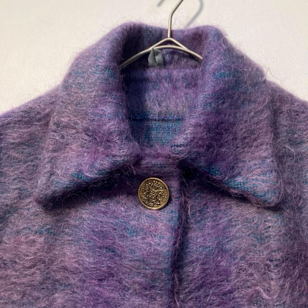 【希少ビンテージ】Ramnoch Designs　モヘアウールポンチョ 金ボタン