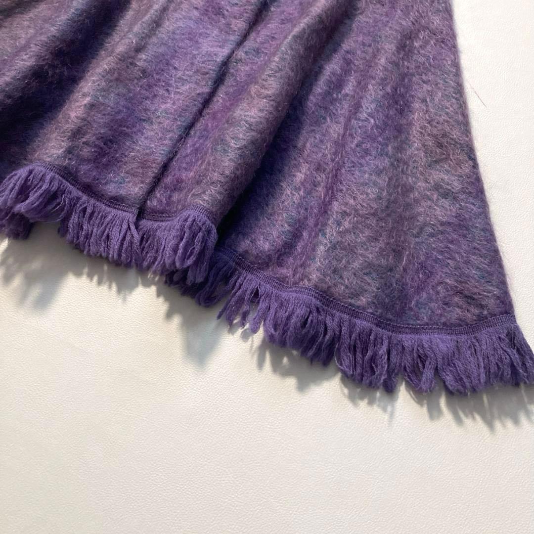 【希少ビンテージ】Ramnoch Designs　モヘアウールポンチョ 金ボタン