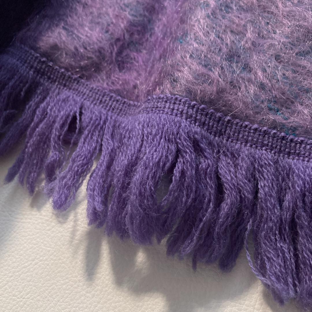 【希少ビンテージ】Ramnoch Designs　モヘアウールポンチョ 金ボタン