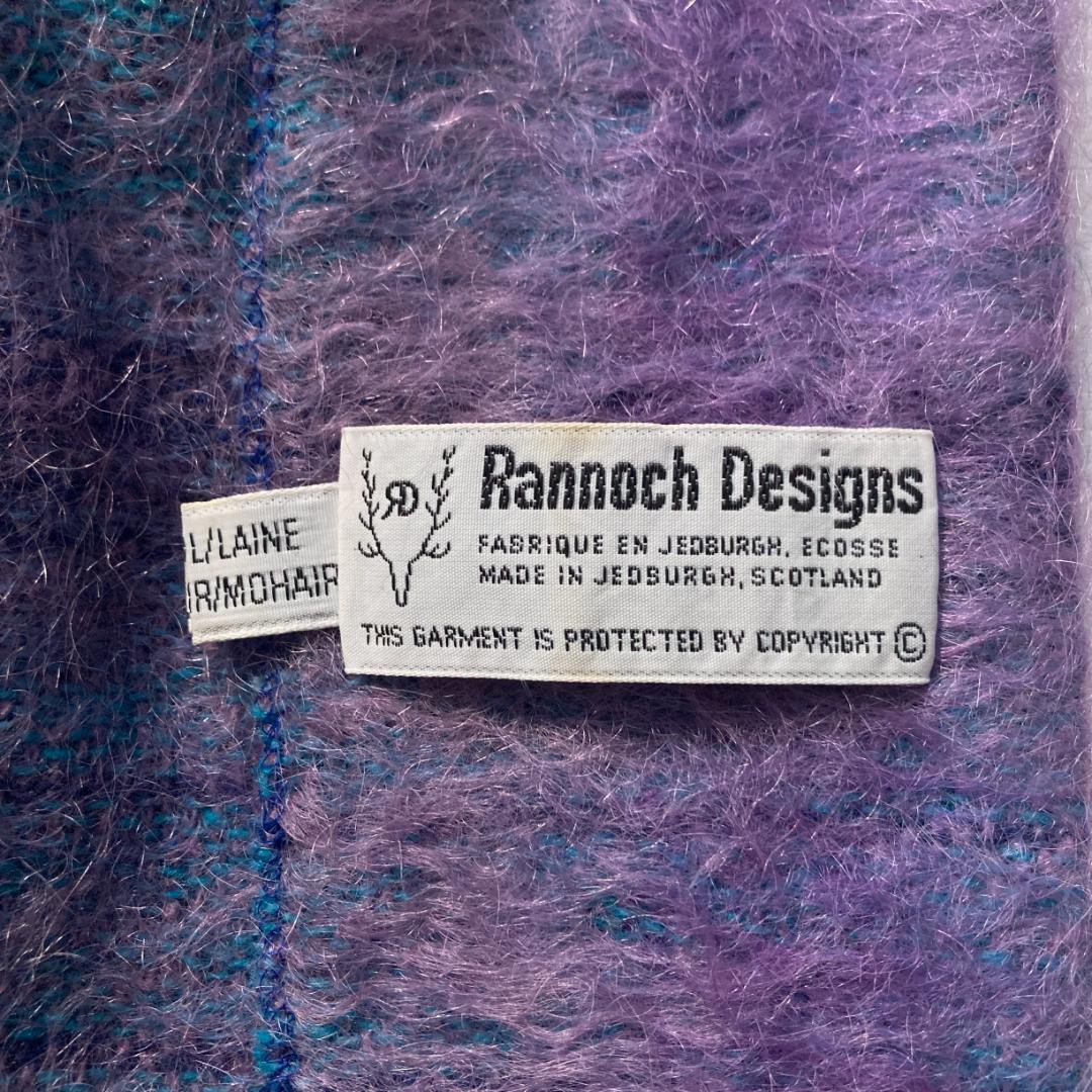 【希少ビンテージ】Ramnoch Designs　モヘアウールポンチョ 金ボタン