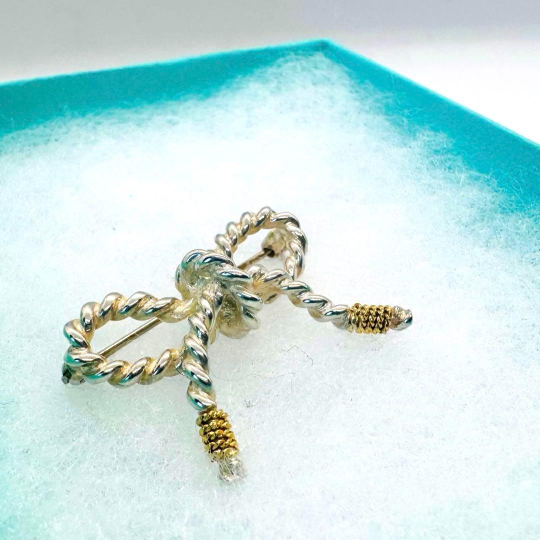 ティファニー　ネクタイピン　リボン　ゴールド　750 k18 925