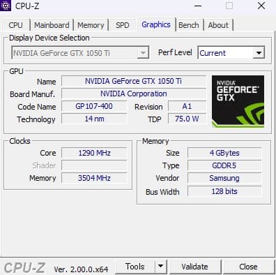 グラフィックボード・グラボ・ビデオカード PALIT Geforce GTX 1050 Ti KalmX 4GB