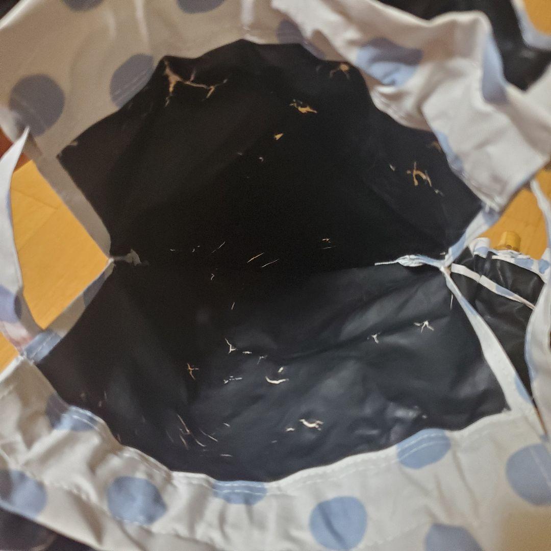 サンバリア100 完全遮光 折りたたみ 日傘二段折り ドット柄 フリル