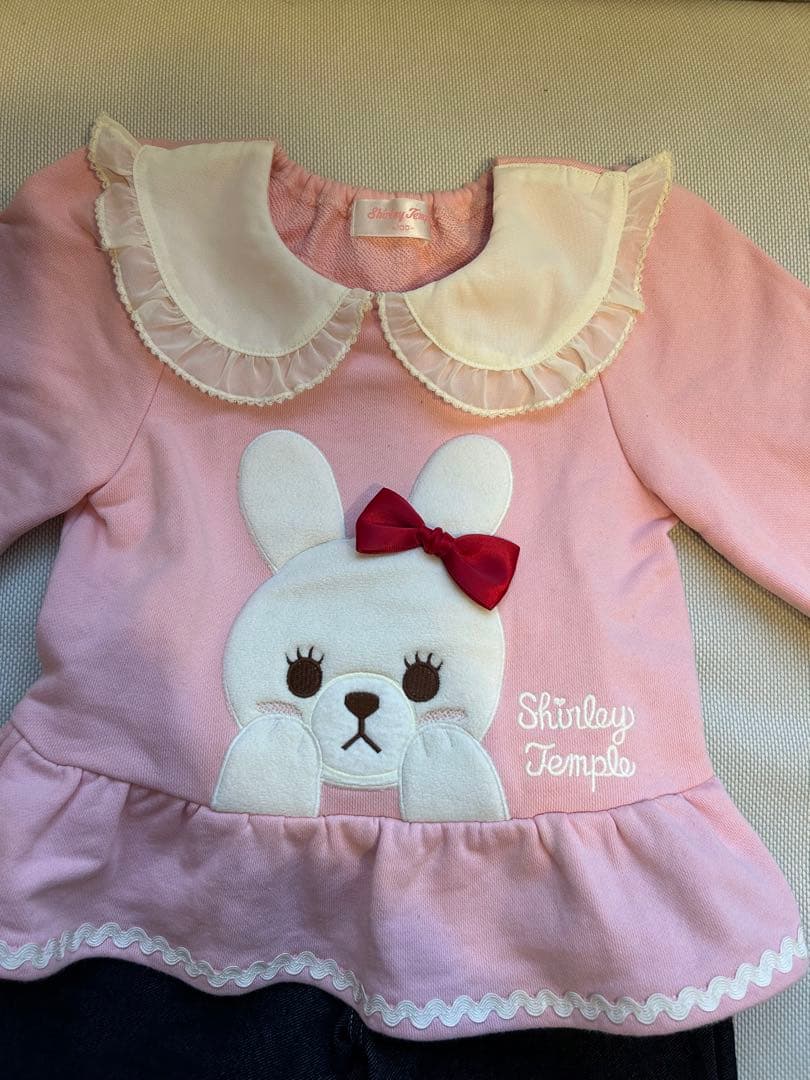 Shirley Temple うさぎトレーナーセット 100cm