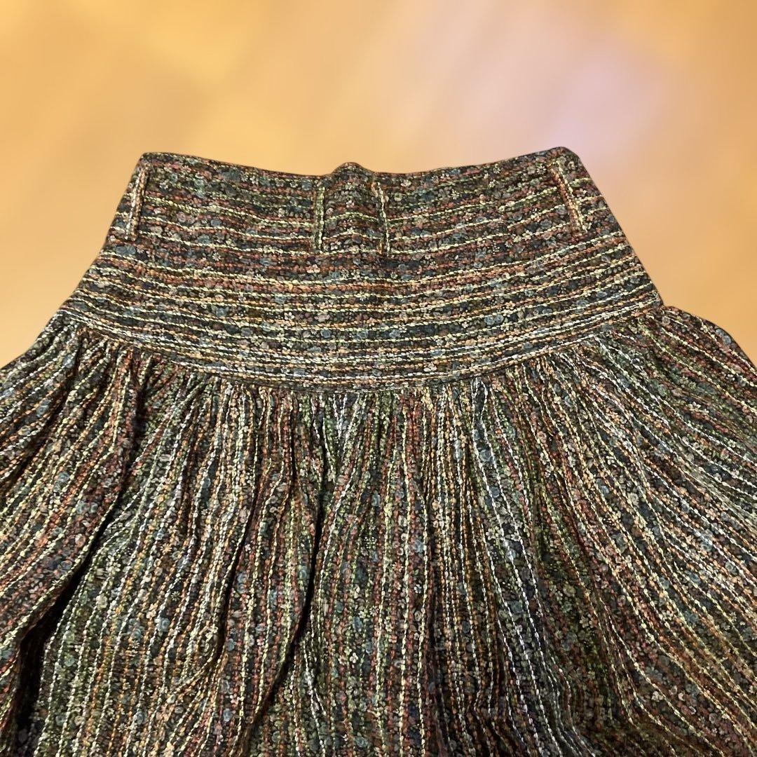 KAPITALレディースショートパンツ茶系刺し子風綿100%日本製デザイン変形