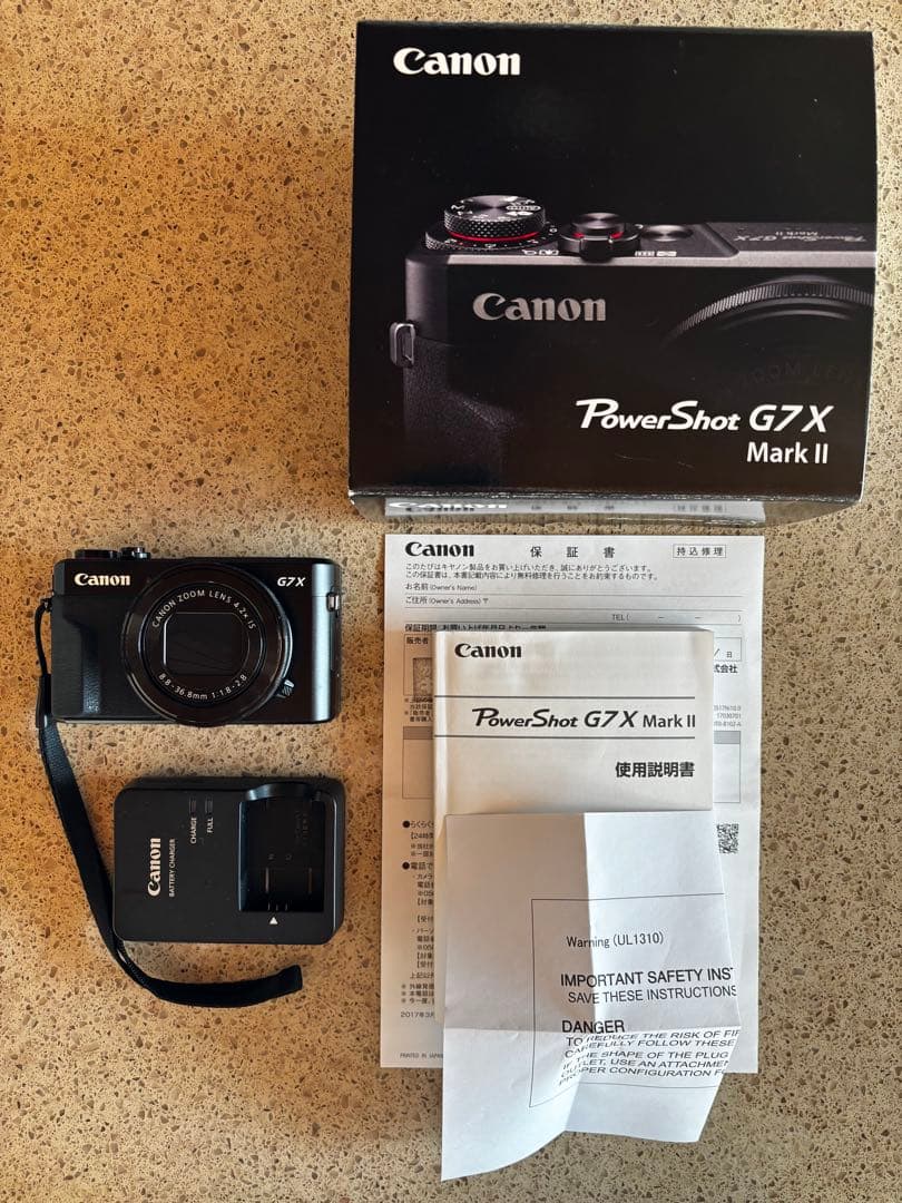 あ　Canon PowerShot G7 X Mark II
