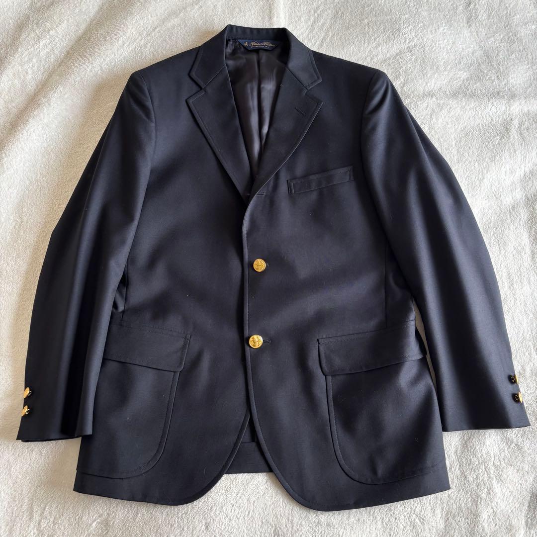 ブルックスブラザーズ SLIM テーラードジャケット 金ボタン ネイビー M