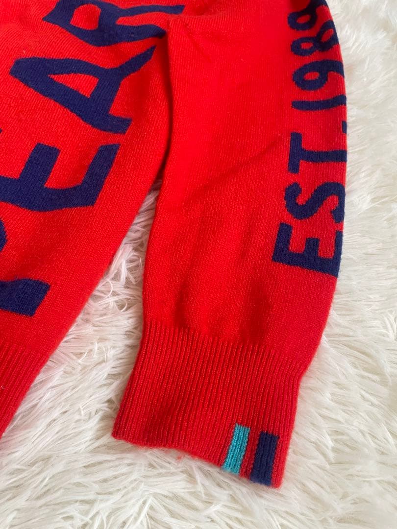 ク*コ様 PEARLY GATES カシミヤ100% レッドクルーネックニット