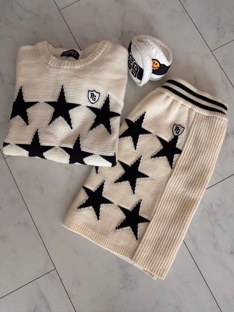 パーリーゲイツ　ニットスカート・ニット・セーター　セットアップ