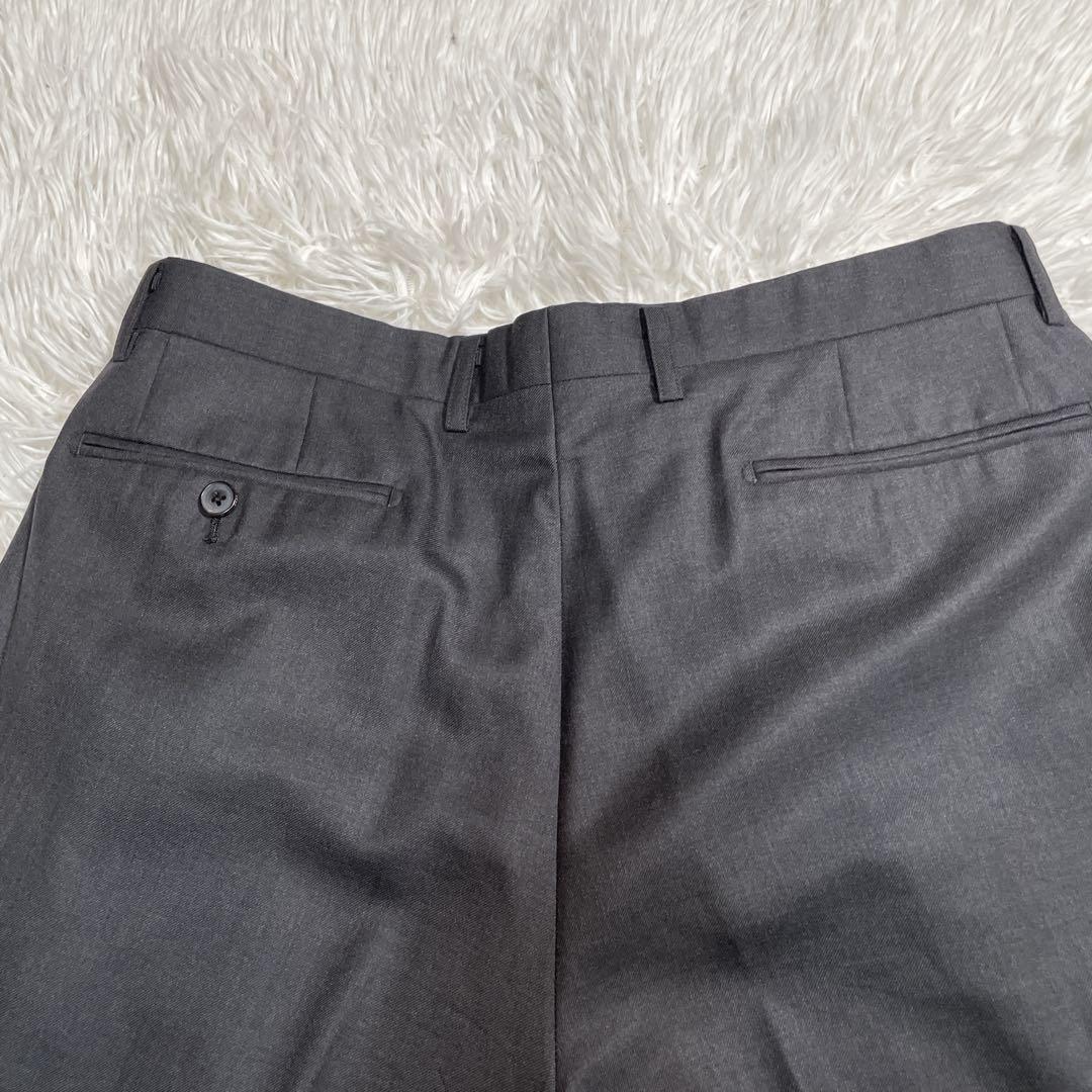 極美品　DAKS スーツ　セットアップ　3ピース　ベスト　グレー　XL